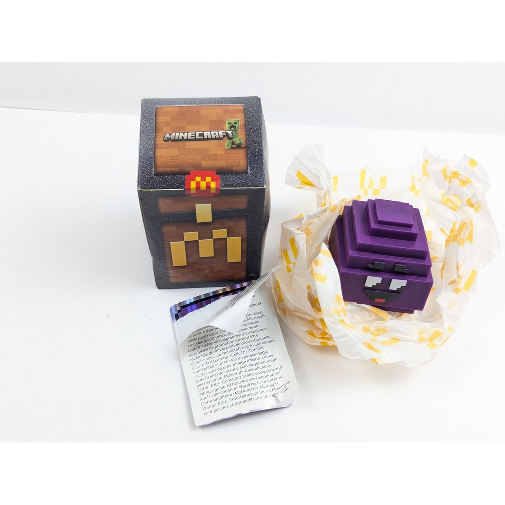 Sealed Canada Minecraft McDonald's Adult Happy Meal Toy‎ 2025 Grimace Egg